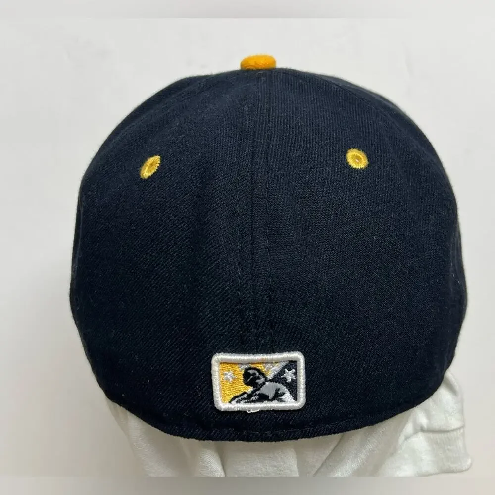 Professional Wool New Era On Field Baseball Hat Lake County Captains Game Used